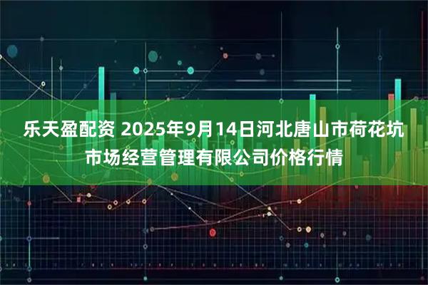 乐天盈配资 2025年9月14日河北唐山市荷花坑市场经营管理有限公司价格行情